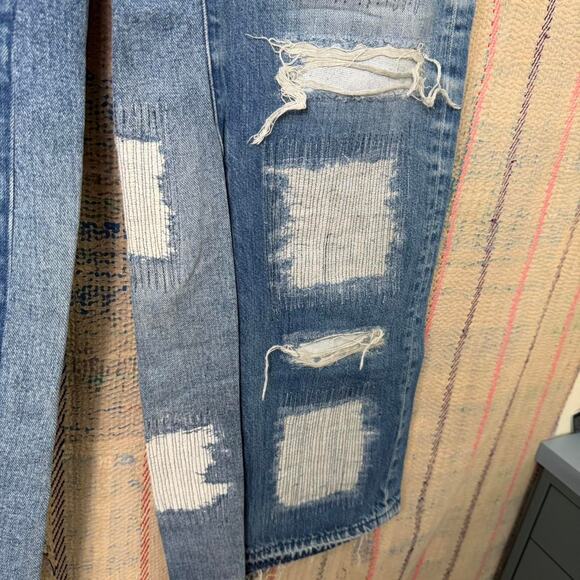 Custom wide leg baggy flared jeans size 36 x 34 - Picture 4 of 5